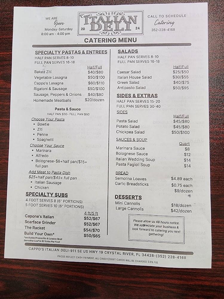 Cappo's Italian Deli Capone's Italian